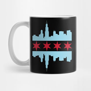 Chicago Skyline Flag Mug